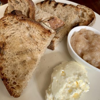 Foreign Cinema - Sourdough toast, pear ham, & cultured whipped butter - Breakfast & Brunch Near Me - San Francisco, California Foreign Cinema - Sourdough toast, pear ham, & cultured whipped butter - Breakfast & Brunch Near Me - San Francisco, California