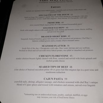 Half Way House - Menu - American Near Me - Richmond, Virginia