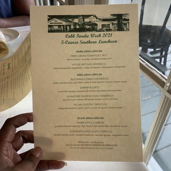 Old Vinings Inn - Cobb Foodie Week Menu - Southern Near Me - Atlanta, Georgia Old Vinings Inn - Cobb Foodie Week Menu - Southern Near Me - Atlanta, Georgia