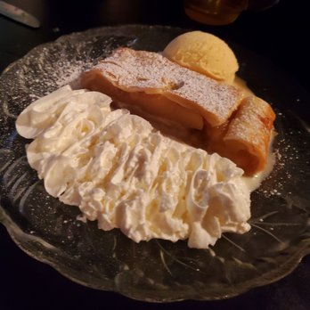 Taste of Berlin - Apple Strudel with Ice Cream - German Near Me - Brandon, Florida Taste of Berlin - Apple Strudel with Ice Cream - German Near Me - Brandon, Florida
