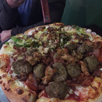 First Class Pizza - Half Spicy Southwestern half Porker - Pizza Near Me - Fountain Valley, California