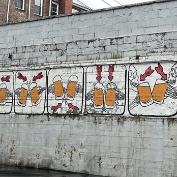 Bones and Brews Cheers Mural - Public Art Near Me - Mount Airy, North Carolina Bones and Brews Cheers Mural - Public Art Near Me - Mount Airy, North Carolina