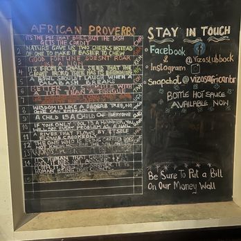 Vizo's African Bar & Restaurant - Inside - African Near Me - Lubbock, Texas