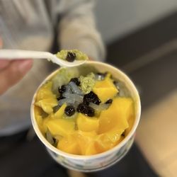 Cozy Tea & Juice - Matcha Snow Ice w/ Egg Pudding & Boba