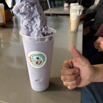 HaiCha - Taro Milk Tea ( Hot and Cold) - Bubble Tea Near Me - Pasadena, California