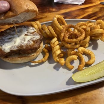 Building No. 9 Bar and Grille - Chicken sandwich and 5$ side of fries smh! - Pizza Near Me - Troy, Pennsylvania Building No. 9 Bar and Grille - Chicken sandwich and 5$ side of fries smh! - Pizza Near Me - Troy, Pennsylvania