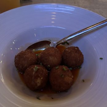 Field & Tides - Pimento cheese fritters - Southern Near Me - Houston, Texas Field & Tides - Pimento cheese fritters - Southern Near Me - Houston, Texas