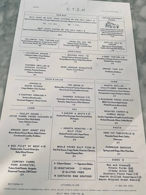 Menu photo 6 The Citizen Alys Beach, FL Menu photo 6 The Citizen Alys Beach, FL