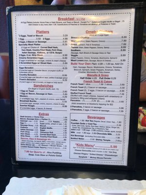 Menu photo 4 Frank's Restaurant Hudson, FL