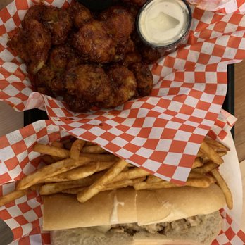GameDay - Cauliflower "wings" and chicken cheesesteak - Chicken Wings Near Me - San Jose, California GameDay - Cauliflower "wings" and chicken cheesesteak - Chicken Wings Near Me - San Jose, California