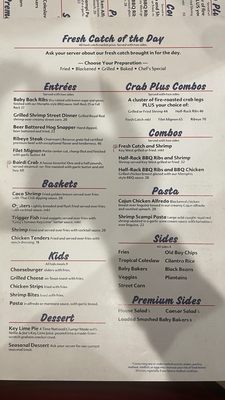 Menu photo 1 Crabby's Beachside Pavilion Clearwater Beach, FL Menu photo 1 Crabby's Beachside Pavilion Clearwater Beach, FL