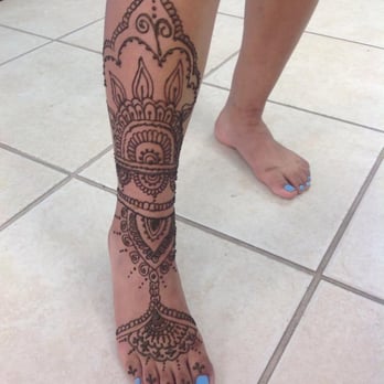 Unique Eyebrow Threading - Leg henna tattoo - Threading Services Near Me - Rocky Hill, Connecticut