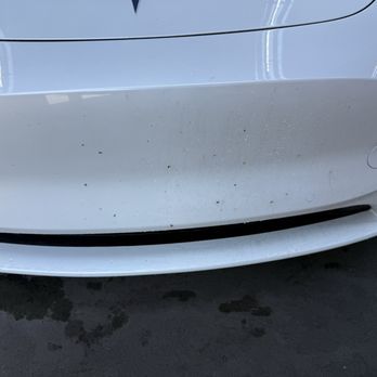 Extreme Express Car Wash - Front bumper with a bunch of bugs still - Car Wash Near Me - San Jose, California