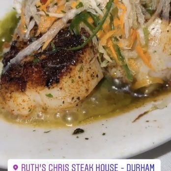 Ruth's Chris Steak House - Sizzlin' Jumbo Scallops - Steakhouses Near Me - Durham, North Carolina Ruth's Chris Steak House - Sizzlin' Jumbo Scallops - Steakhouses Near Me - Durham, North Carolina