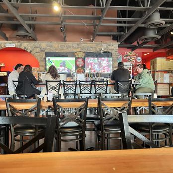 Mission Pizza & Pub - Bar set up. College football. Beer and wine. Lots of beer taps. - Pizza Near Me - Stockton, California Mission Pizza & Pub - Bar set up. College football. Beer and wine. Lots of beer taps. - Pizza Near Me - Stockton, California