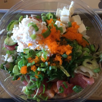 Pokeworks - Pokebowl with salmon and ahi tuna - Poke Near Me - Irvine, California Pokeworks - Pokebowl with salmon and ahi tuna - Poke Near Me - Irvine, California