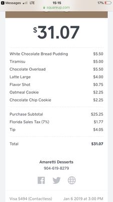 Menu photo 6 Amaretti Desserts Jacksonville, FL Menu photo 6 Amaretti Desserts Jacksonville, FL