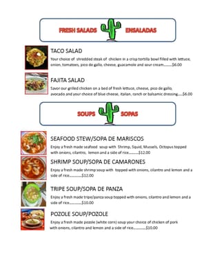 Menu photo 4 Garibaldi Mexican Restaurant Scranton, PA Menu photo 4 Garibaldi Mexican Restaurant Scranton, PA