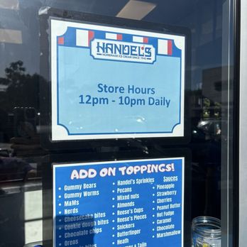 Handel's Homemade Ice Cream - Hours and toppings - Ice Cream & Frozen Yogurt Near Me - Pasadena, California Handel's Homemade Ice Cream - Hours and toppings - Ice Cream & Frozen Yogurt Near Me - Pasadena, California
