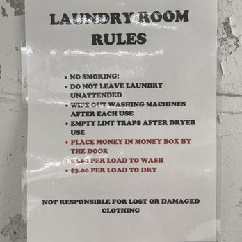 Oakwood Rv Park - Laundry room rules - RV Parks Near Me - Clear Lake, Iowa Oakwood Rv Park - Laundry room rules - RV Parks Near Me - Clear Lake, Iowa