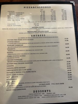 Menu photo 4 Argenziano's Corona De Tucson, AZ