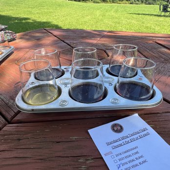Running Brook Vineyard & Winery - a sample flight of wine - Wineries Near Me - North Dartmouth, Massachusetts Running Brook Vineyard & Winery - a sample flight of wine - Wineries Near Me - North Dartmouth, Massachusetts