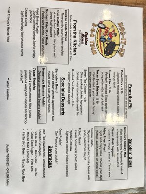 Menu photo 5 Hog It Up Winchester, VA