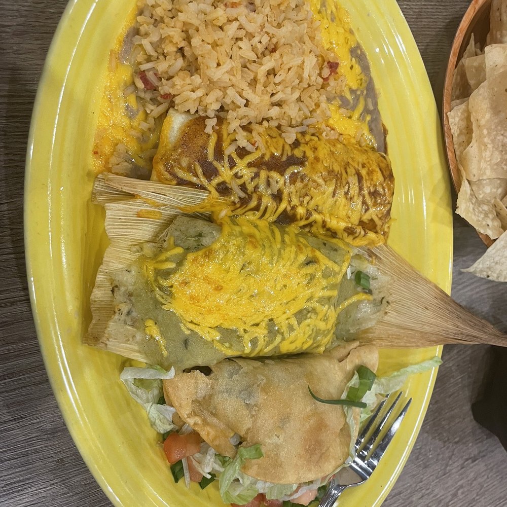 Los Gringos Locos - Shredded beef taco tamale and enchilada combo - Mexican Near Me - Apache Junction, Arizona Los Gringos Locos - Shredded beef taco tamale and enchilada combo - Mexican Near Me - Apache Junction, Arizona
