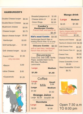 Menu photo 1 Burrito King Dayton, OH