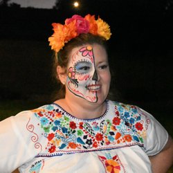 Arizona Face Painting: A Visualize Creativity Co. - I didn't think I'd have time to get my face painted since I was running around as the hostess, but she was FAST!!