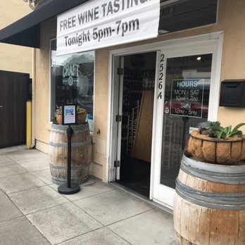 CRAFT Beer & Wine - a sign for a wine tasting - Beer, Wine & Spirits Near Me - Alameda, California CRAFT Beer & Wine - a sign for a wine tasting - Beer, Wine & Spirits Near Me - Alameda, California