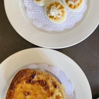 Parc - Deviled Eggs and French Onion Soup Gratinee - French Near Me - Philadelphia, Pennsylvania Parc - Deviled Eggs and French Onion Soup Gratinee - French Near Me - Philadelphia, Pennsylvania