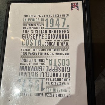 Conca D'Oro - Menu - Italian Near Me - Venezia, VE