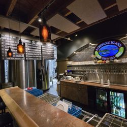 Bainbridge Brewing - The bar just inside the front door