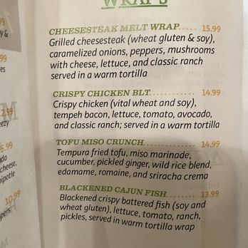 The Mustard Seed - Wrap menu - Vegan Near Me - Cerritos, California The Mustard Seed - Wrap menu - Vegan Near Me - Cerritos, California