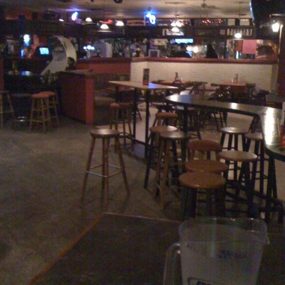 Roxbury - a view of a bar with tables and stools - Pubs Near Me - London, Ontario Roxbury - a view of a bar with tables and stools - Pubs Near Me - London, Ontario