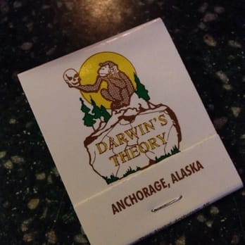 Darwin's Theory - Matchbook cover - Dive Bars Near Me - Anchorage, Alaska Darwin's Theory - Matchbook cover - Dive Bars Near Me - Anchorage, Alaska