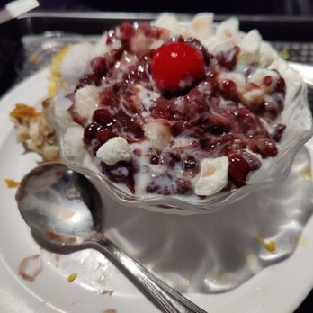 Dada Shabu Shabu Buffet - Red bean milk,ice - Korean Near Me - Irvine, California