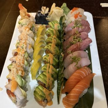 OKI Asian Bistro - Sex on the beach and kirin rolls with nigiri sushi. - Japanese Near Me - Vernon, Connecticut OKI Asian Bistro - Sex on the beach and kirin rolls with nigiri sushi. - Japanese Near Me - Vernon, Connecticut