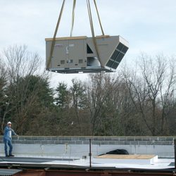 Air Pros Heating & Cooling - Installing 25 ton roof-top unit
