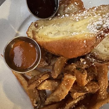Cafe Orleans - Battered & Fried Triple Cheese Monte Cristo Sandwich - Cajun/Creole Near Me - Anaheim, California Cafe Orleans - Battered & Fried Triple Cheese Monte Cristo Sandwich - Cajun/Creole Near Me - Anaheim, California