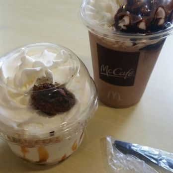 McDonald's - New brownie Sundae...have to admit I liked it!  Frappe was terrible - Fast Food Near Me - Jacksonville, Florida