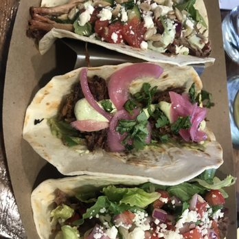 K'Town Pub Taphouse & BBQ - Trio of tacos- duck, brisket and pork. - Barbeque Near Me - Kutztown, Pennsylvania