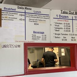 Luzy’s Tamales - Menu