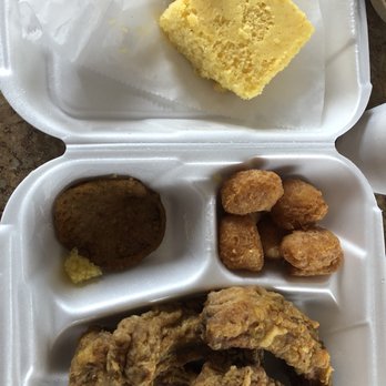 Charlene's Home Cooking - fried ribs with fried green tomatoes, corn balls and cornbread - Soul Food Near Me - Moore, South Carolina Charlene's Home Cooking - fried ribs with fried green tomatoes, corn balls and cornbread - Soul Food Near Me - Moore, South Carolina