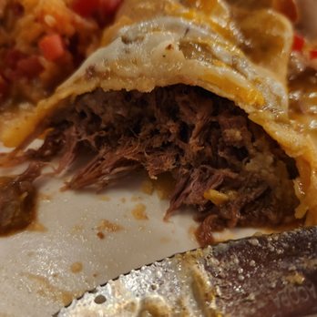 El Adobe - Lots of juicy shredded chicken in the enchilada - Latin American Near Me - San Juan Capistrano, California