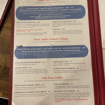 The Nauti Lobstah - Menu. - Seafood Near Me - Apopka, Florida