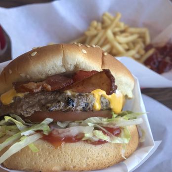 John's Char Burger - Char burger with cheese & bacon - Burgers Near Me - Livermore, California