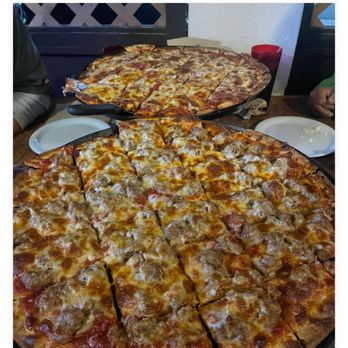 Rosati's Pizza - 18" double sausage & 18" double pepperoni are made perfect for us every time ! - Pizza Near Me - Temecula, California Rosati's Pizza - 18" double sausage & 18" double pepperoni are made perfect for us every time ! - Pizza Near Me - Temecula, California