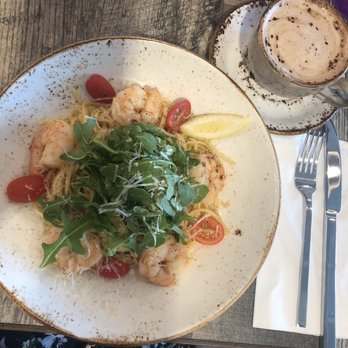 The Aussie Grind - Prawn linguine - Cafes Near Me - Frisco, Texas The Aussie Grind - Prawn linguine - Cafes Near Me - Frisco, Texas